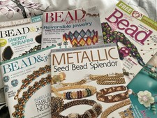 beading craft magazines selection of 5 in very good condition