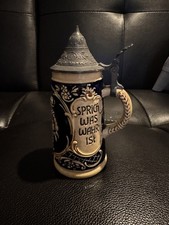 Vintage German Beer Stein Mug Themed. Excellent condition 