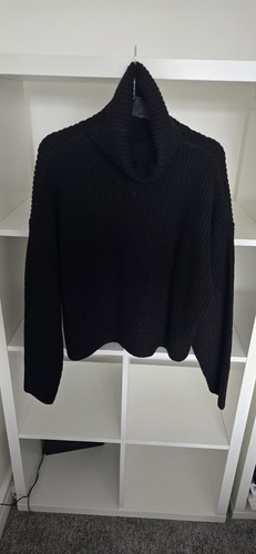Zara black chunky knit - zara, roll