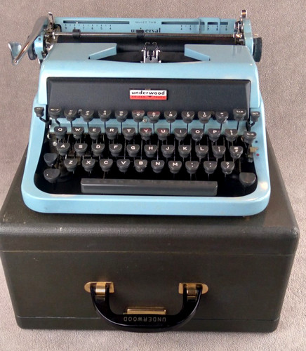 Vintage blue underwood golden - blue,