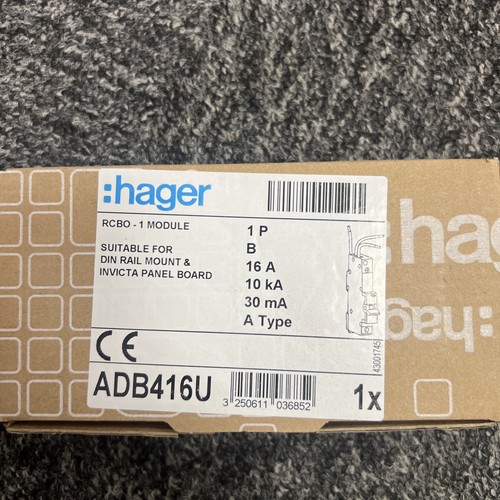 Hager rcbo adb416u - hager,