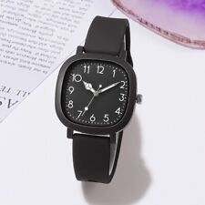 Silicone Quartz Wristwatches Stainless Steel Ladies Watches Women Watch