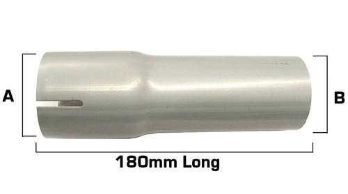 Universal exhaust pipe reducer - universal,