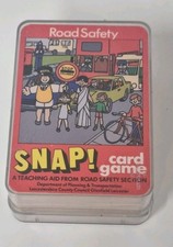 Vintage Road Safety Snap Card Game Complete And Cased