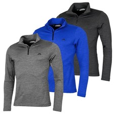 J.Lindeberg Mens Destry Zip Mid Layer Breathable Golf Sweater 36% OFF RRP