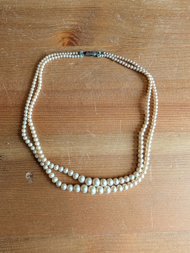 Vintage double strand pearl - vintage,