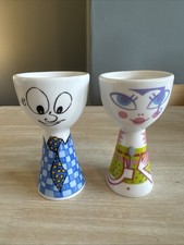 2 x Ritzenhof Porcelain Egg Cups M Peppercorn Laura Ferracioli