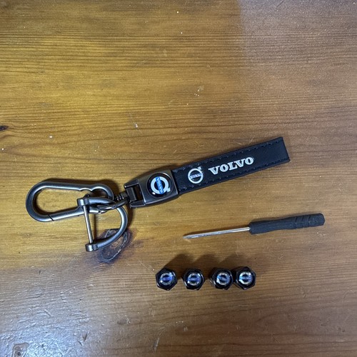 Volvo luxury leather - leather, keychain