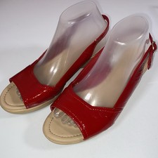 M & S Footglove Red Patent