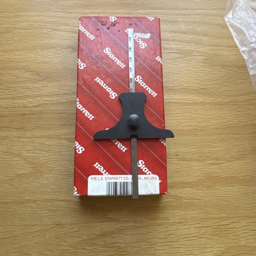 Starrett rule depth gage - l.,
