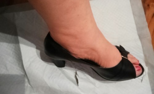 Women leather court shoes - court,