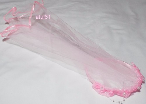 Pearl veil trimmed headpiece - pearl,