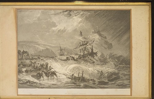 Framed antique print - framed, st