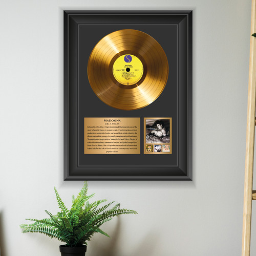 Gold plated madonna vinyl - plated,