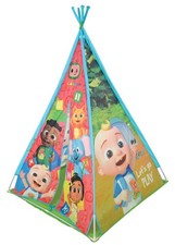CocoMelon Teepee Triangular Kids Play Tent Easy Set Up Wigwam Tipi Den