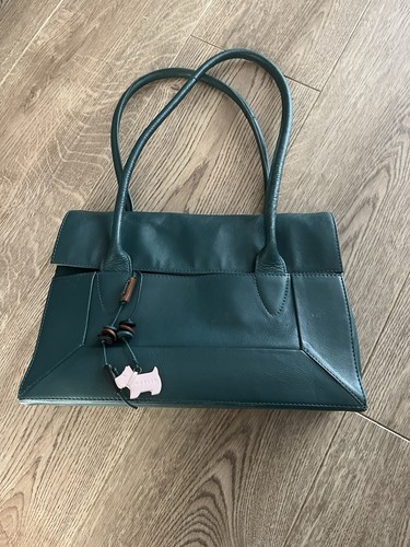 Radley green leather - green, handbag