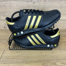 Adidas LA Trainer Shoes Men’s Size UK 10.5 Originals Trainer Casual Leather Gold