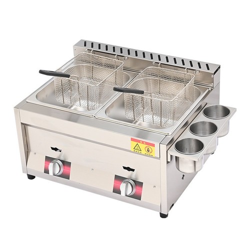 Commercial lpg gas fryer - 8l,