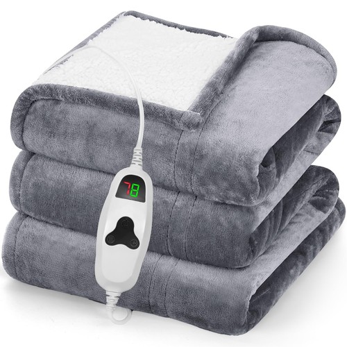 Electric heated blanket throw - heated,