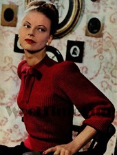 Knitting Pattern Vintage 1940s