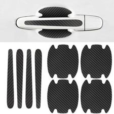 8x Universal Door Handle Protector Film Anti Scratch Sticker Car Accessory Black