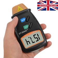 DT2234C Digital Laser Rev Counter Meter Non-contact Tachometer Rev Counter UK