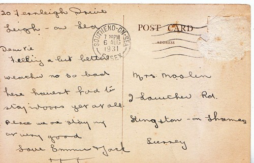 Genealogy postcard family - genealogy,