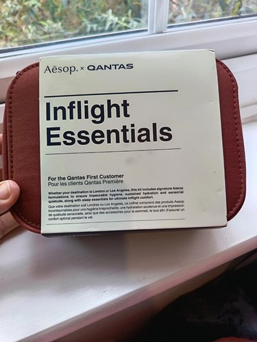 Qantas first class - first, aesop