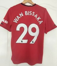 Manchester United home Kit 2019 /2020 Wan BISSAKA Junior XL Age 14/15 Adidas