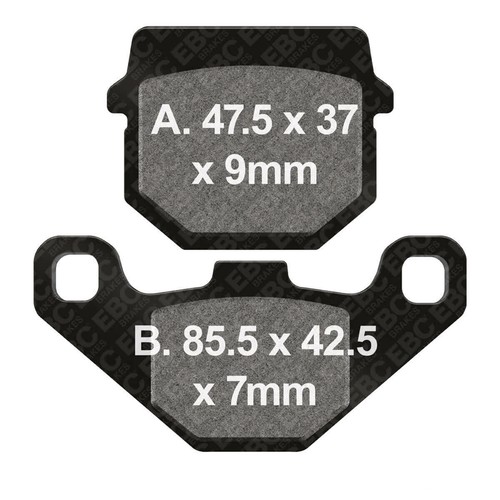 Pair brake pads - ebc, sfac083