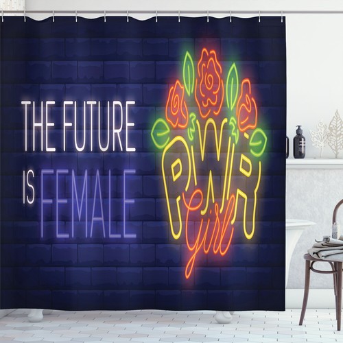 Girl slogan shower - girl,