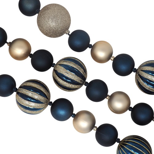 Christmas bauble garland navy - christmas,
