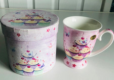 The Leonardo Collection Cup Cakes Mug In Box Ceramic Made In England Vintage