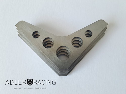 Corner plate 75mm - -, mild