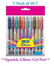 10 Pack of Gel Pens Extra Sparkle Glitter pens for Home School Office Best Price