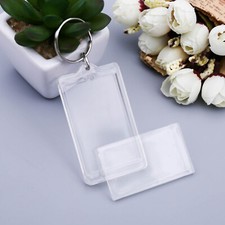 100pcs Blank Keyring Acrylic