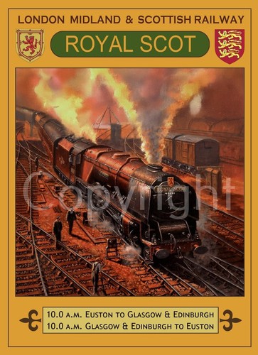 The royal scot steam train - the,