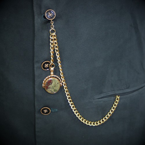 Gold plated pocket - gold, watch