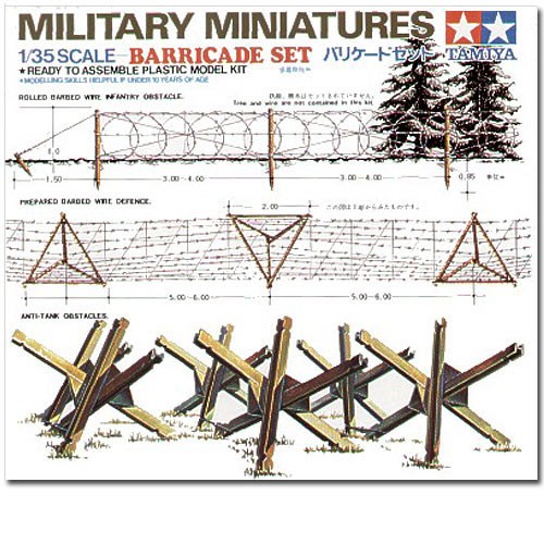 Tamiya 35027 barricades - barricades, 1:35