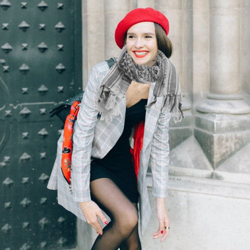 Tassel design warm shawl - warm,