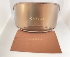 VINTAGE ORIGINAL GUCCI GOLD  DESIGN GLASSES, SUNGLASSES CASES, With Box Full Set