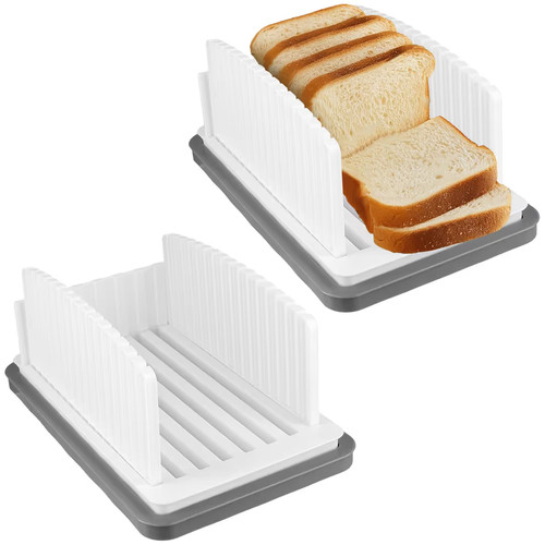 Adjustable bread slicer with - adjustable,