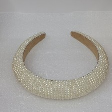 Zara Wide Padded Faux Pearl