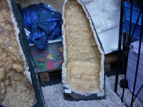 Citrine geode ebay u - citrine, cm