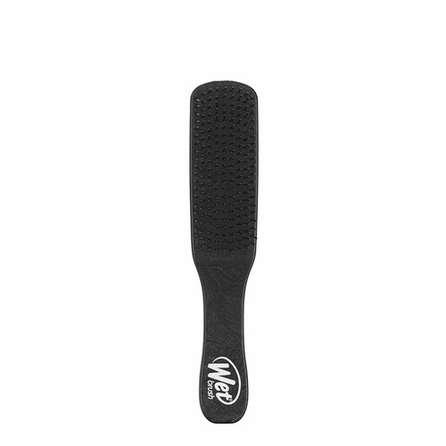 Wet brush black - black, leather