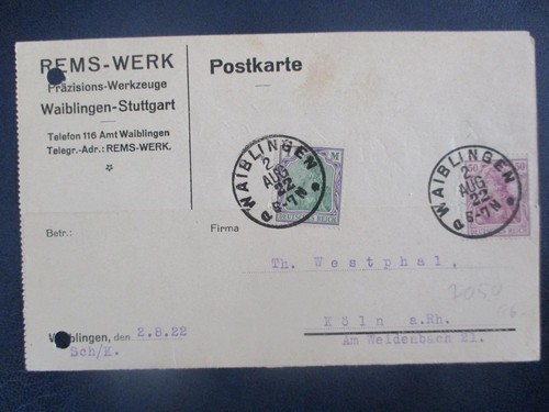 Postcard rems works - (y435),