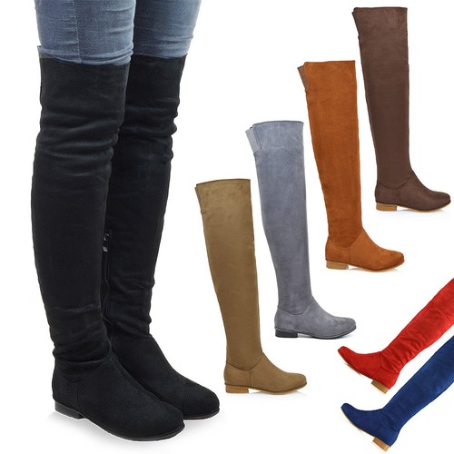 Womens over the - high, flat