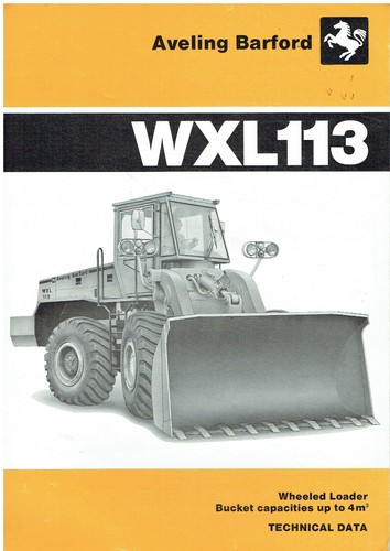 Aveling barford wxl113 - wxl113, wheeled