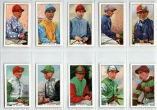 Gallaher: Famous Jockeys 1936 Full Set 48 Cigarette Cards