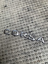 Vauxhall Opel Corsa C 00-06 Bootlid Rear Emblem Script Badge ‘Corsa’